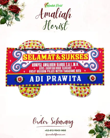 Papan Bunga Ucapan Selamat Sojomerto